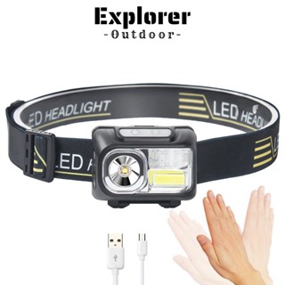 led ไฟฉายคาดหัวกันน้ำ ไฟฉายเดินป่า ไฟฉายคาดหัวแรงสูง EOS156