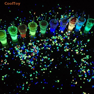 Cooltoy ขายดี แก้วเครื่องดื่มเรซิ่นเรืองแสง ขนาดเล็ก สุ่มสี สําหรับตกแต่งภูมิทัศน์ 2 ชิ้น