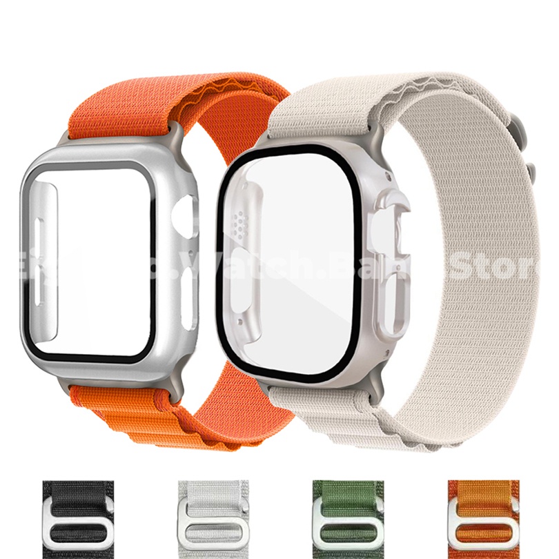 เคสกระจก-พร้อมห่วงแอลไพน์-สําหรับ-apple-watch-series-8-ultra-pro-7-6-se-5-4-3-2-1-iwatch-ขนาด-49-มม-41-มม-45-มม-44-มม-42-มม-40-มม-38-มม
