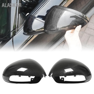  ALASKAR กระจกมองข้างหมวกคาร์บอนไฟเบอร์แห้งด้านนอกด้านหลังดูกระจกเปลี่ยนหมวกสำหรับ 911 991 Boxster 981 Cayman 981C