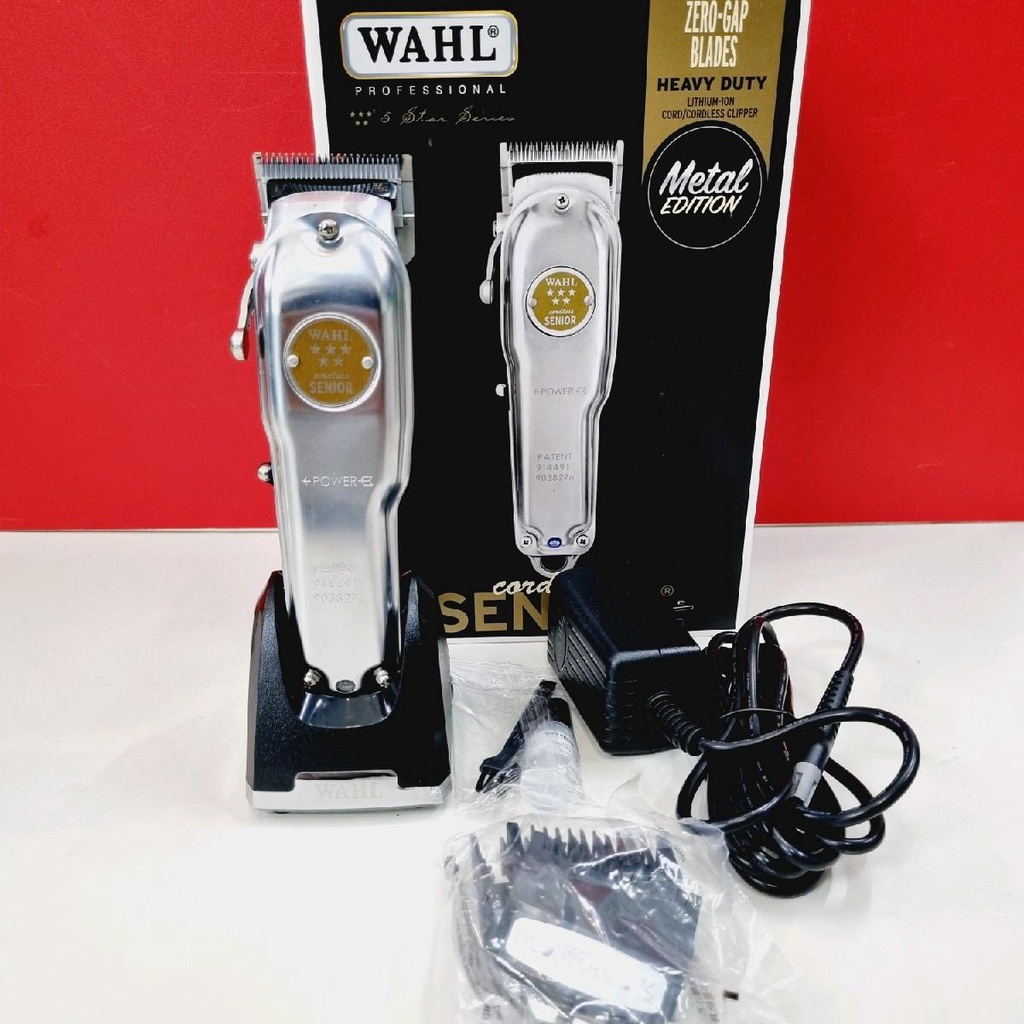 พรีออเดอร์-ตัดผมชาย-บาเบอร์-wahl-senior-งานนำเข้าจาก-usa-สีเงิน