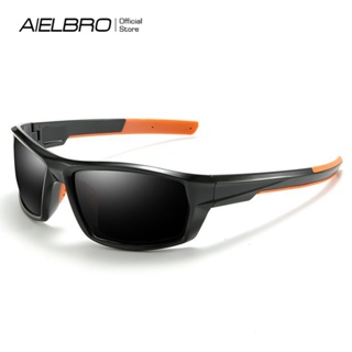 Aielbro UV400 แว่นตากันแดด เลนส์โพลาไรซ์ ลายพราง ป้องกันแสงสะท้อน สําหรับตกปลา เดินป่า เล่นกีฬากลางแจ้ง