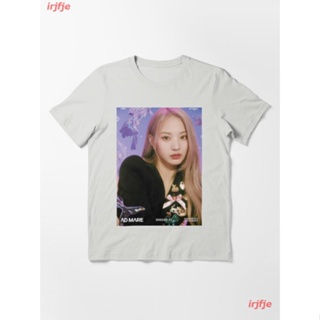 【hot sale】2022 Kpop NMIXX Ad Mare Essential T-Shirt ผู้หญิง ดพิมพ์ลาย ดผ้าเด้ง คอกลม cotton แฟชั่น discount Unisex