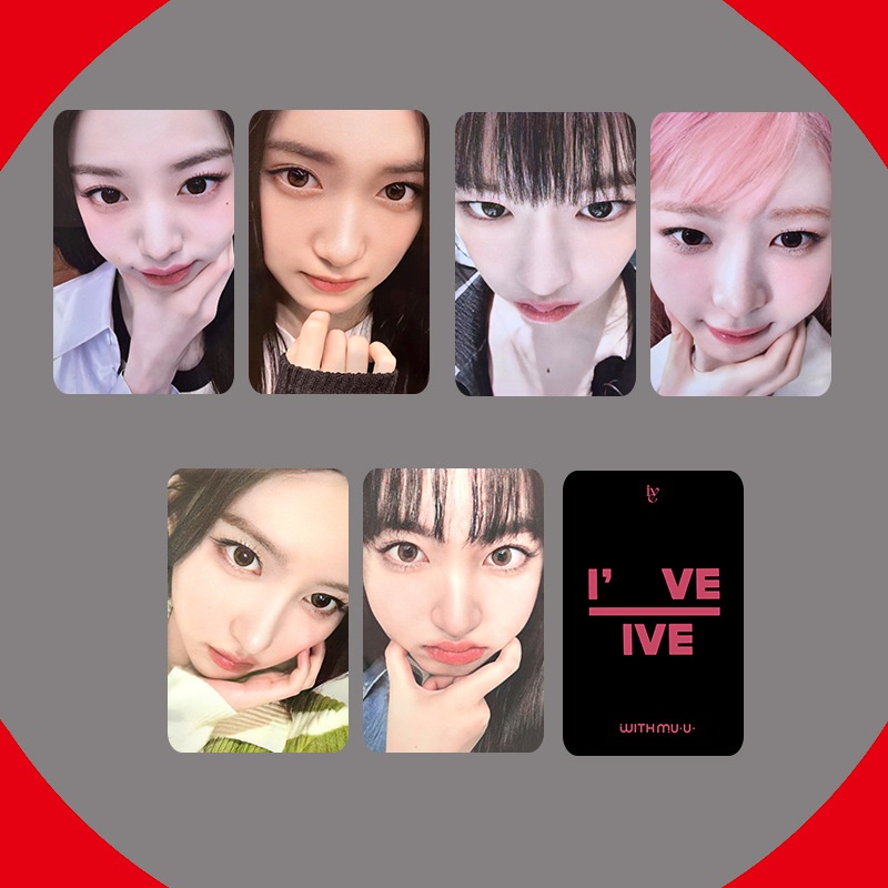 ive-comeback-1st-full-ambum-iam-ive-ive-withmuu-special-edition-โฟโต้การ์ด-คอลเลกชันการ์ดเซลฟี่-gaeul-yujin-rei-wonyoung-liz-leeseo