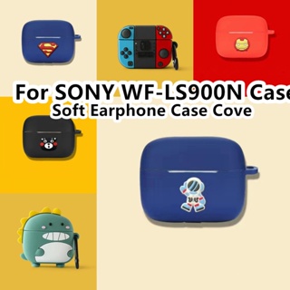 【Case Home】เคสหูฟัง แบบนิ่ม ลายการ์ตูนฉลาม สําหรับ Sony WF-LS900N Sony LinkBuds S