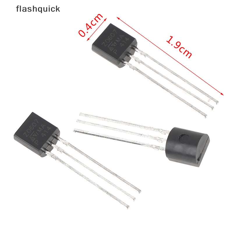 flashquick-ไตรแอคไทริสเตอร์-z0607-z0607ma-to-92-0-8a-600v-0-8-แอมป์-600-โวลต์-20-ชิ้น