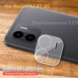 ฟิล์มกระจกนิรภัยกันรอยเลนส์กล้อง 3D แบบใส สําหรับ Redmi A2 A1 4G RedmiA2 RedmiA1 2023 2022 3 ชิ้น