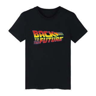 ขายดี Alimoo เสื้อยืด ผ้าฝ้าย พิมพ์ลาย Back to the Future สไตล์คลาสสิก สําหรับผู้ชาย 917777