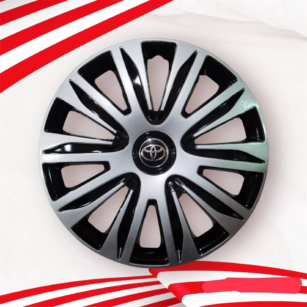 แนะนำ-wheel-cover-ฝาครอบกระทะล้อ-ขอบ-r-15-นิ้ว-ลาย-ดุม-toyota-ดุมดำเงิน-wc83-1-ชุด-มี-4-ฝา