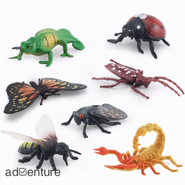 adven-ชุดโมเดลแมลง-ผีเสื้อ-แมลงจําลอง-ของเล่นเสริมการเรียนรู้-สําหรับเด็ก