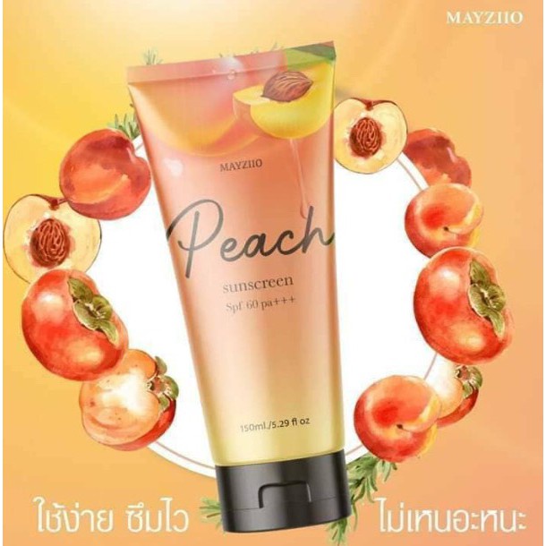 กันแดดพีช-mayziio-peach-sunscreen-spf60-pa-150-ml