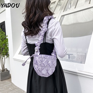 YADOU รุ่นใหม่ของเกาหลีถุงจีบเมฆกระเป๋าใบเล็กเฉพาะระดับไฮเอนด์ผิวสดใสมินิเกี๊ยวถุงรักแร้ร่อซู้ล