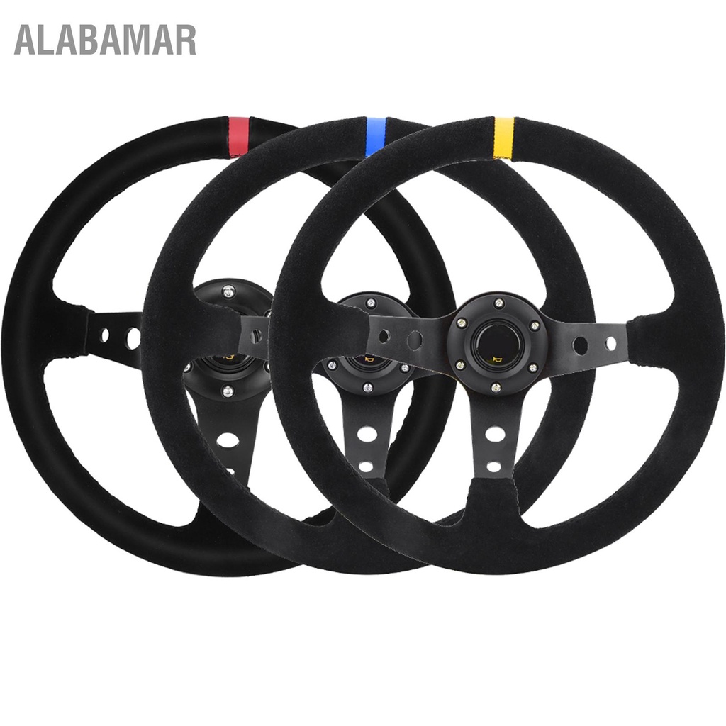 alabamar-universal-35-ซม-14-นิ้ว-6-bolts-auto-car-racing-พวงมาลัยพร้อมแตร