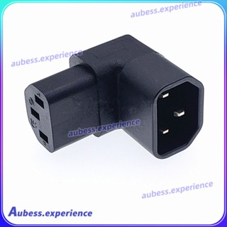 3-pin Iec Connector Down 90 Angle Iec 320c14 Male To C13 Female Power Adapter Connector ปลั๊ก Ac 10a เหมาะสำหรับทีวีแอลซีดีติดผนัง