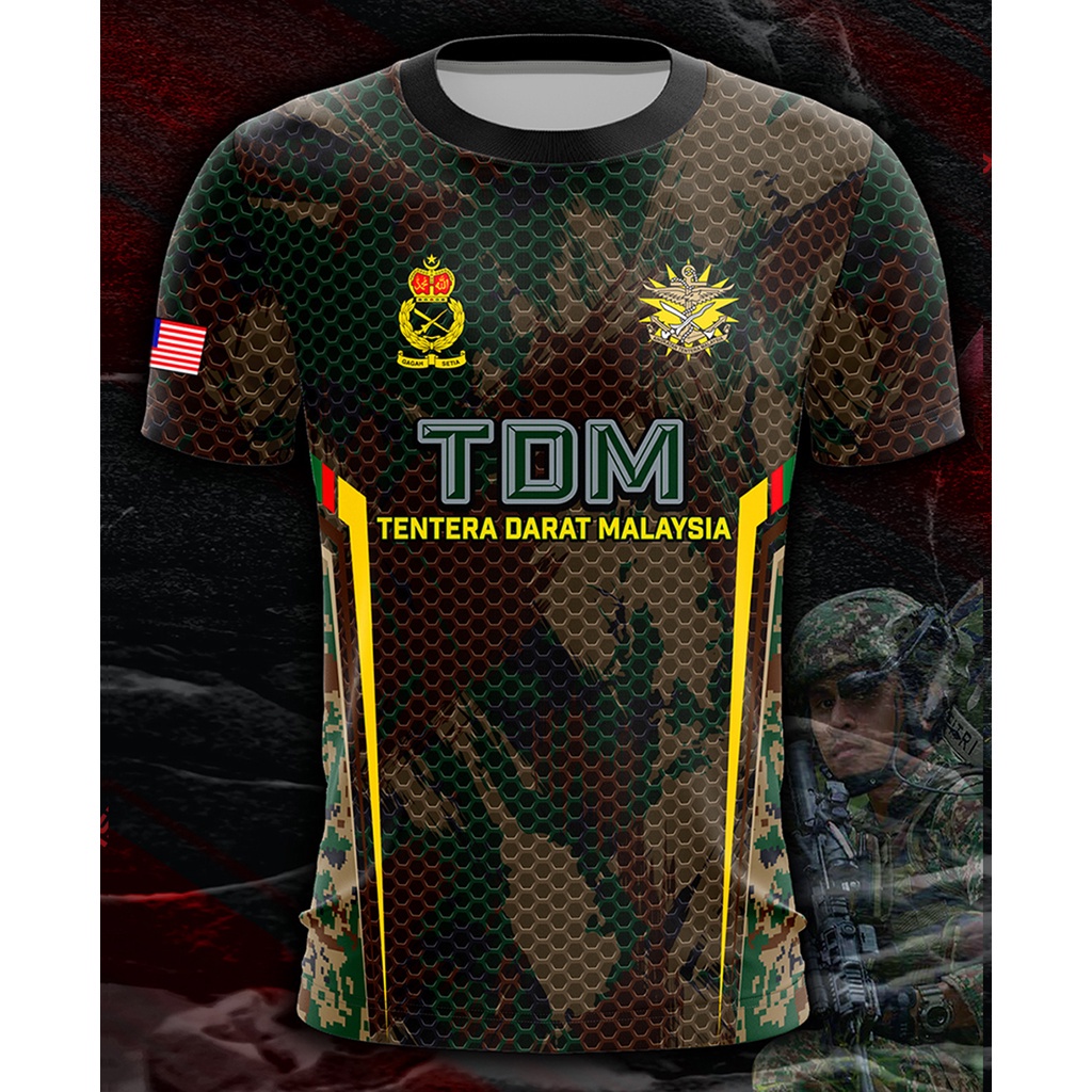 baju-askar-งดงาม-tdm-baju-piling-murah-เสื้อยืดแขนสั้น-พิมพ์ลาย-askar-baju-ganas-corak-100-sublimation-jersey-3d-คุณภาพสูง-แฟชั่นสําหรับผู้ชาย-และผู้หญิง