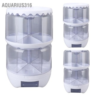  Aquarius316 เครื่องจ่ายข้าวแบบหมุนได้น้ำหนักเกิน Super Size ข้าวกล่องเก็บเมล็ดข้าวกล่องเก็บข้าวสำหรับครัวในบ้าน