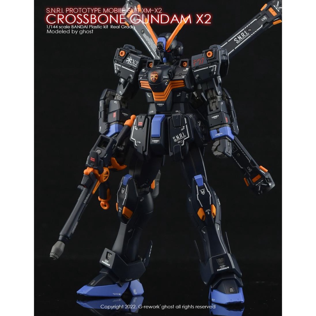 yan-ghost-rg-31-rg-crossbone-x-2-x2-x-2-สติกเกอร์รูปลอกสไลด์น้ําเรืองแสง