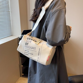 กระเป๋าสะพายไหล่ ผ้าไนล่อน ขนาดใหญ่ จุของได้เยอะ สไตล์เกาหลี และญี่ปุ่น สําหรับผู้หญิง มี 5 สี