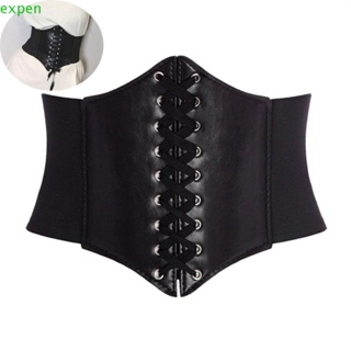 Expen เข็มขัดรัดเอวยืดรองเท้าผู้หญิง Faux Corset / หลากสี