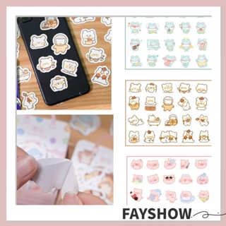 FAY 40 ชิ้น / ล็อต น่ารัก คาวาอี้ ไดอารี่ ตกแต่ง วารสาร กระดาษโน้ต กระดาษโน้ต ปฏิทิน กล่อง สติกเกอร์ ฉลาก