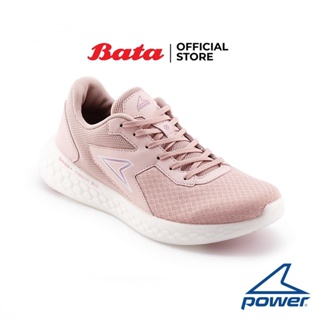 Bata บาจา POWER รองเท้ากีฬาวิ่ง แบบผูกเชือก นุ่มเด้งกลับรับแรงกระแทก รุ่น Xorise+100 Pluto สีชมพู รหัส 5185542