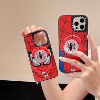 Casetifg ที่วางโทรศัพท์มือถือ แบบแหวนแม่เหล็ก ลาย Marvel Spider สําหรับ iPhone 14 13 11 12 Pro Max Plus Samsung Huawei