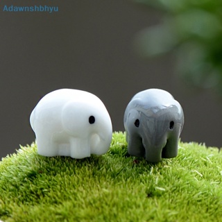 Adhyu Thailand โมเดลรูปปั้นช้างคู่รัก ขนาดเล็ก สําหรับตกแต่งบ้าน และสวน DIY
