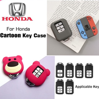 Honda พวงกุญแจรถฮอนด้าหมีสตรอเบอร์รี่ฮอนด้าซีวิคแอคคอร์ด XRV น่ารัก CRV พวงกุญแจผู้หญิง