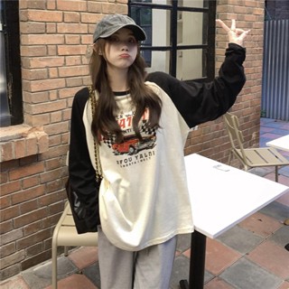 Akifoon.Store.2443พร้อมส่ง ใหม่ เสื้อยืดเเขนยาว ลายสวงยๆน่ารักๆ เนื้อผ้าดี สวมใส่สบาย ใส่ได้ทั้งผู้ชานเเละผู้หญิง