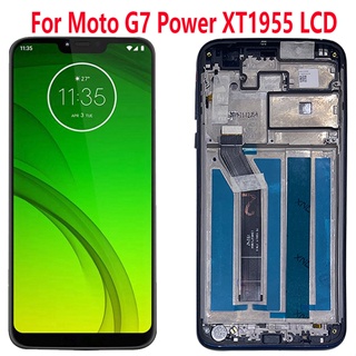 【พร้อมส่ง】อะไหล่หน้าจอ Lcd 6.2 นิ้ว พร้อมกรอบ แบบเปลี่ยน สําหรับ Motorola Moto G7 Power LCD Display XT1955 XT1955-4 FSZM