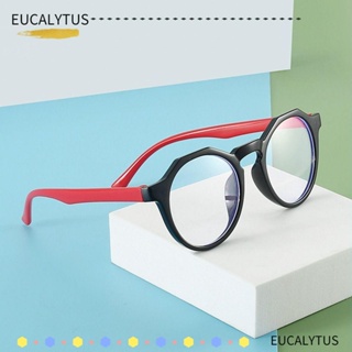 Eutus แว่นตา ทรงกลม ป้องกันดวงตา ป้องกันแสงสีฟ้า แบบพกพา น้ําหนักเบา สําหรับเด็กผู้ชาย และเด็กผู้หญิง