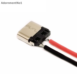 Adornmentno1 สายเคเบิลเชื่อมต่อ USB Type-C 2P สําหรับชาร์จโทรศัพท์มือถือ 5 ชิ้น