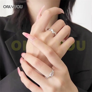 ONLY&amp;YOU แหวน แหวนเพชร SK2 เครื่องประดับ แฟชั่นสําหรับผู้หญิง 💍 ของขวัญวันวาเลนไทน์ ของขวัญให้แฟน