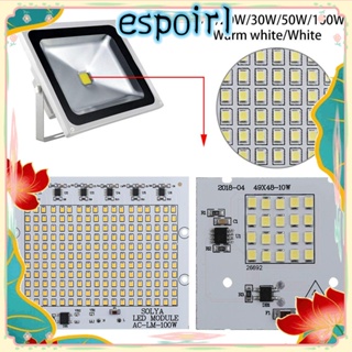 Espo ชิปลูกปัดฟลัดไลท์ LED พลังงานสูง 10W 20W 30W 50W 100W SMD2835 1 ชิ้น