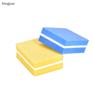 Fengjue ฟองน้ําขัดเล็บ ทรงสี่เหลี่ยม สําหรับขัดเล็บ 20 ชิ้น
