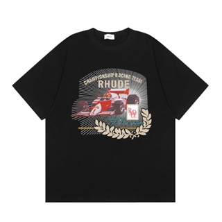 【รีบมา!】Rhud.e เสื้อยืดคอกลม ผ้าฝ้าย แบบนิ่ม อินเทรนด์ สําหรับเด็กผู้ชาย