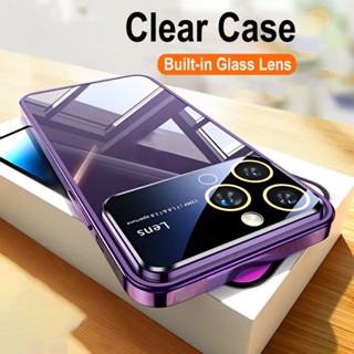 เคสโทรศัพท์มือถือใส แบบนิ่ม ป้องกันกล้อง กันกระแทก สําหรับ iPhone 14 Pro Max 13 12 11 Pro Max