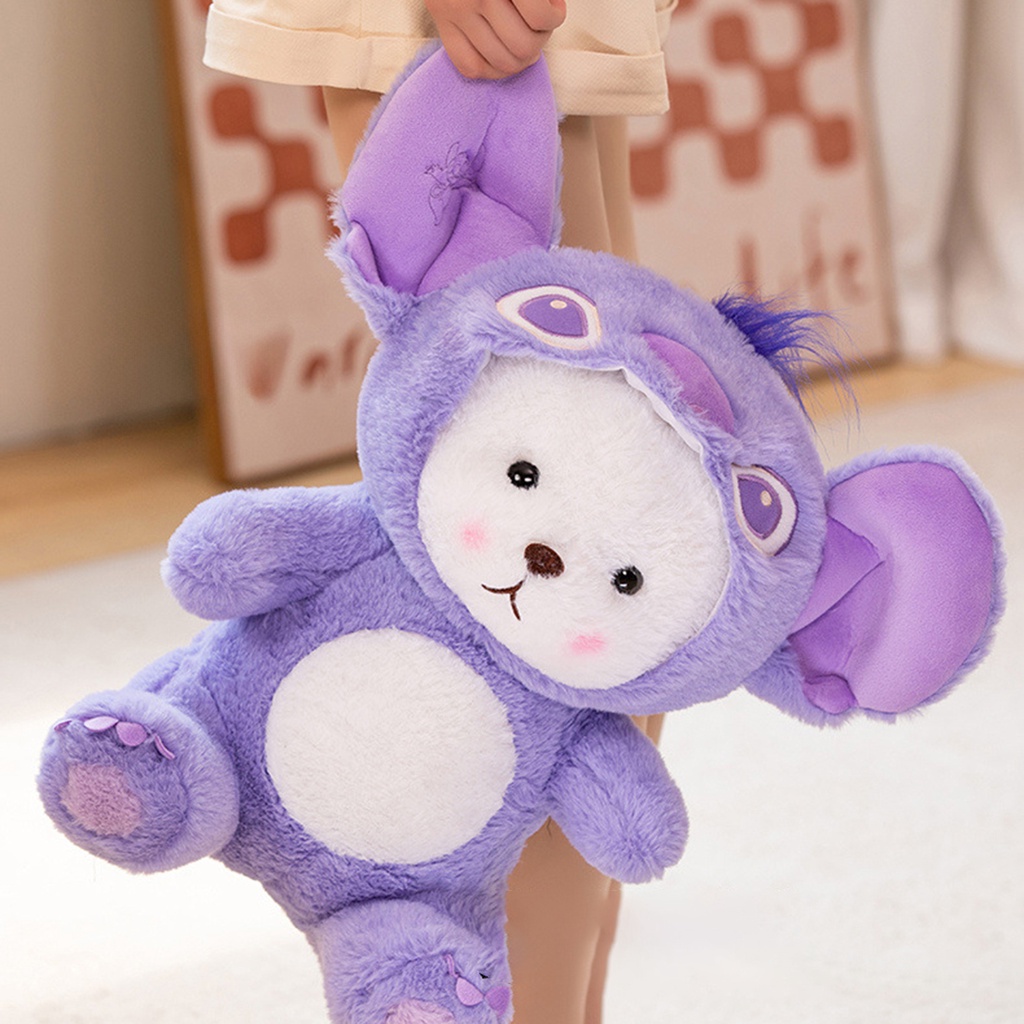 ตุ๊กตาหมี-kiki-stitch-kawaii-lina-bear-สีม่วง-ขนาด-28-ซม-ของเล่นสําหรับเด็ก