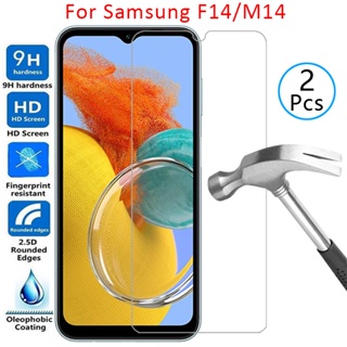 เคสกระจกนิรภัย สําหรับ Samsung Galaxy M14 F14 samsungm14 galayof14 m f 14 m 14F Samsun Samsumg Sansung