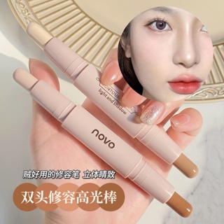 Spot second hair# Make-up NOVO double-headed makeup stick highlight stick stereo decoration nose shadow shadow profile face brightening brightening stick 8cc