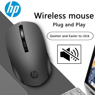 (HP) เมาส์ออปติคอลไร้สาย S1000 Plus USB 2.4Ghz 1600DPI เสียงเงียบ สําหรับคอมพิวเตอร์ แล็ปท็อป พีซี สํานักงาน บ้าน