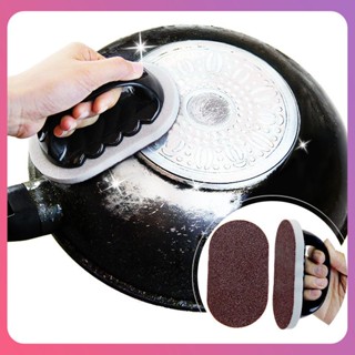 Creative Kitchen Cleaning Sponge Brush Pot Bottom Black Dirt Cleaning Decontamination Brush Magic Scrub Pot Bowl Cleaning Sponge Wipe เครื่องมือ [COD]