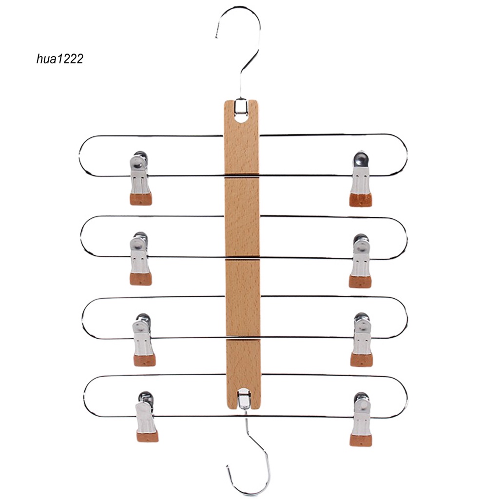 hua-ไม้แขวนเสื้อโค้ท-ประหยัดพื้นที่-พร้อมคลิปหนีบ-กันลื่น-รับน้ําหนักได้มาก-หมุนได้-360-องศา-สําหรับตู้เสื้อผ้า-ขนาดเล็ก