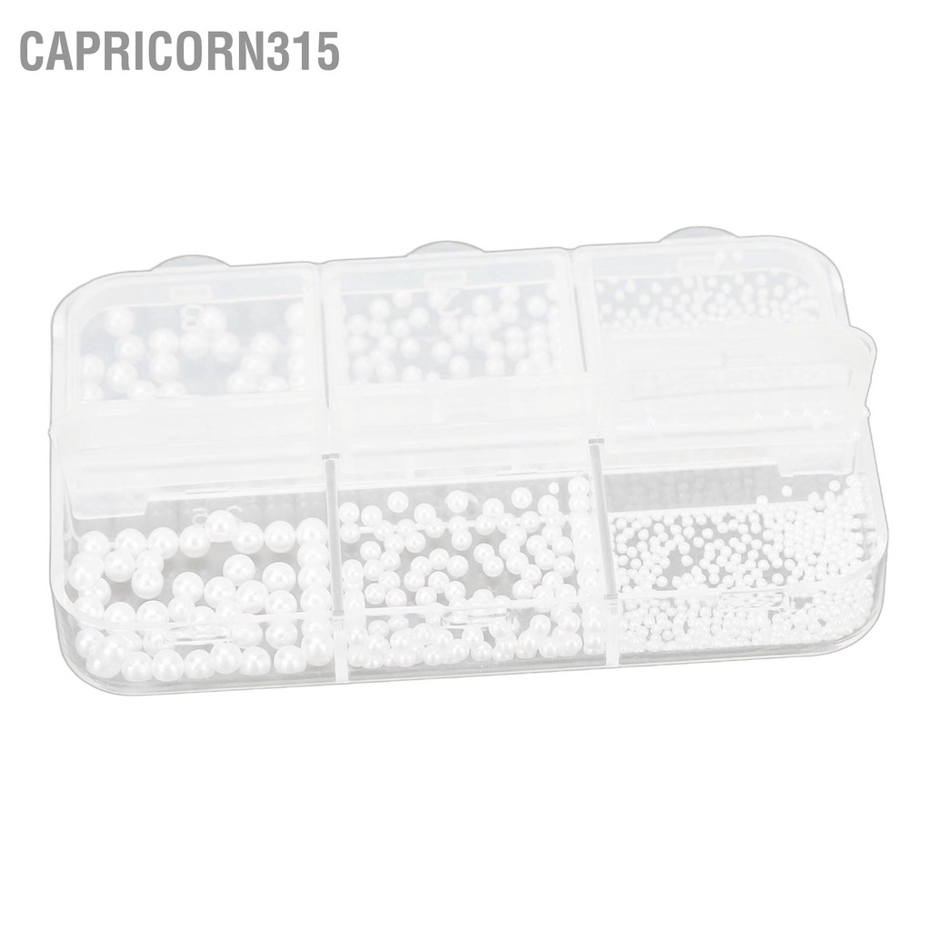 capricorn315-3-กล่องเล็บเทียมไข่มุกขนาดต่าง-ๆ-เงาแบบพกพาตกแต่งเล็บเสน่ห์สำหรับงานฝีมือแต่งหน้า
