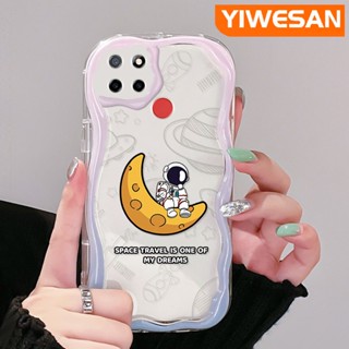 เคสโทรศัพท์มือถือแบบนิ่ม ใส กันกระแทก ลายการ์ตูนดวงจันทร์อวกาศ สําหรับ Realme C12 C15 C21 C25 C25s Narzo 20 Narzo 30A Narzo 50A