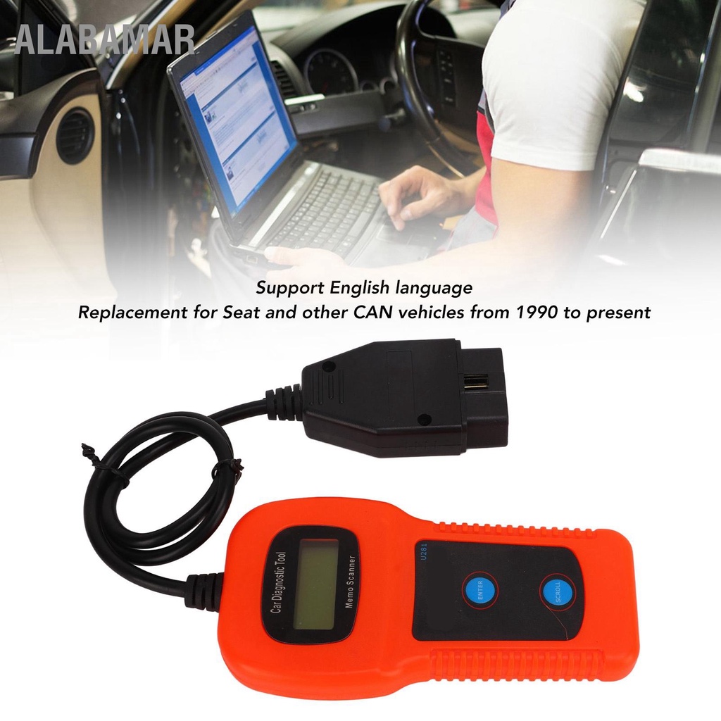 alabamar-u281-obd2-เครื่องอ่านโค้ด-dtc-scan-quick-diagnostic-reset-เครื่องมือตรวจสอบการวินิจฉัยสำหรับรถยนต์