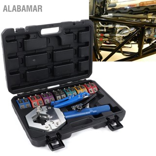 ALABAMAR มือถือไฮดรอลิค A / C ท่อ Crimper Kit แบบพกพาเครื่องปรับอากาศอัตโนมัติท่อฟิตติ้งเครื่องมือการจีบ