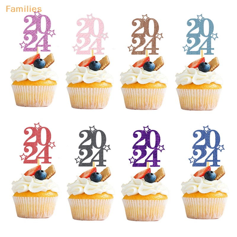 families-gt-ป้ายปักหน้าเค้ก-ลาย-happy-new-year-2024-ขนาดเล็ก-สําหรับตกแต่งเค้ก-ปาร์ตี้-10-ชิ้น