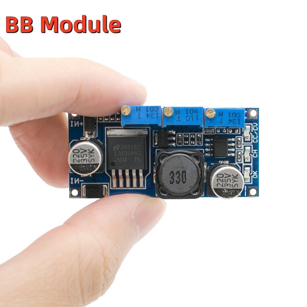 โมดูลพาวเวอร์ซัพพลาย LM2596 LED DC-DC ปรับได้ CC/CV ชาร์จแบตเตอรี่ ...
