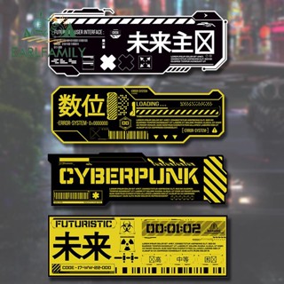 Earlfamily สติกเกอร์ ลายการ์ตูนอนิเมะ Cyberpunk Tickets JDM กันน้ํา กันรอยขีดข่วน ขนาด 13 ซม. x 4.3 ซม. สําหรับติดตกแต่งรถยนต์ รถจักรยานยนต์